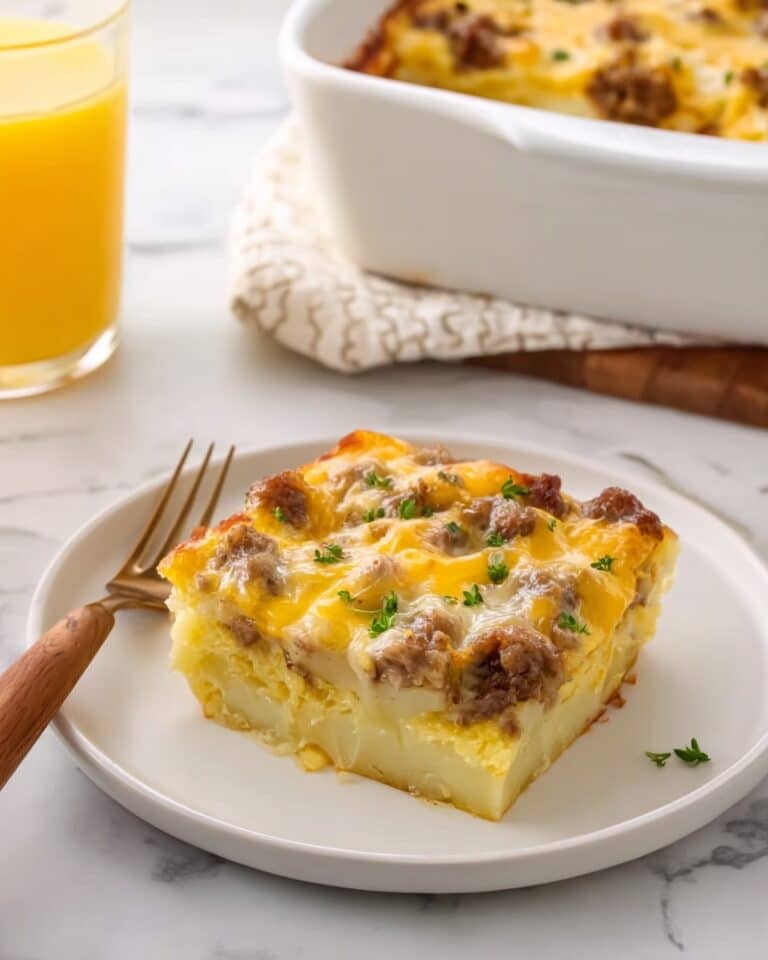 Best Breakfast Casserole with Hash Browns & Cheddar Recipe