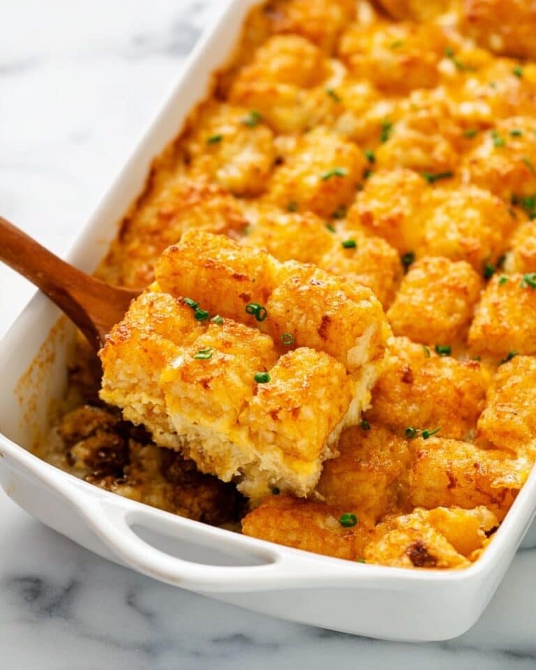 Sausage Tater Tot Breakfast Casserole Recipe