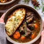 French Onion Short Ribs with Cheesy Toast Recipe