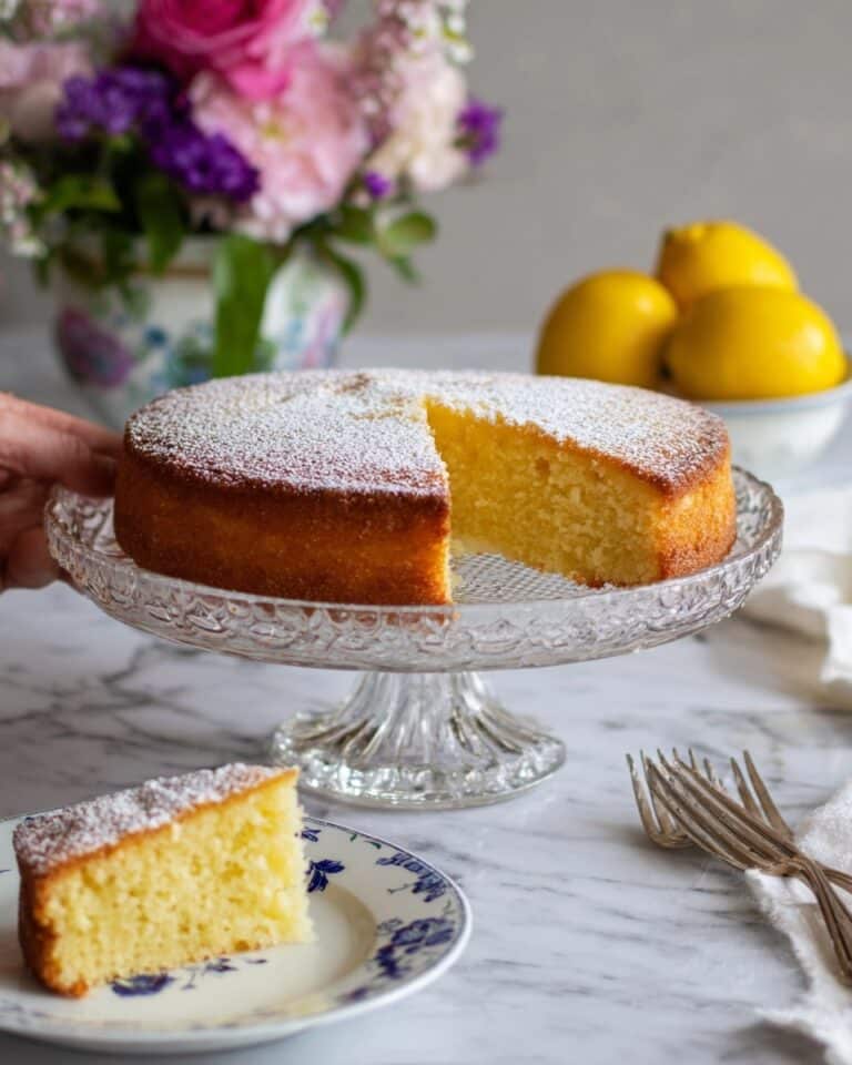 Easy One Bowl Lemon Olive Oil Cake Recipe