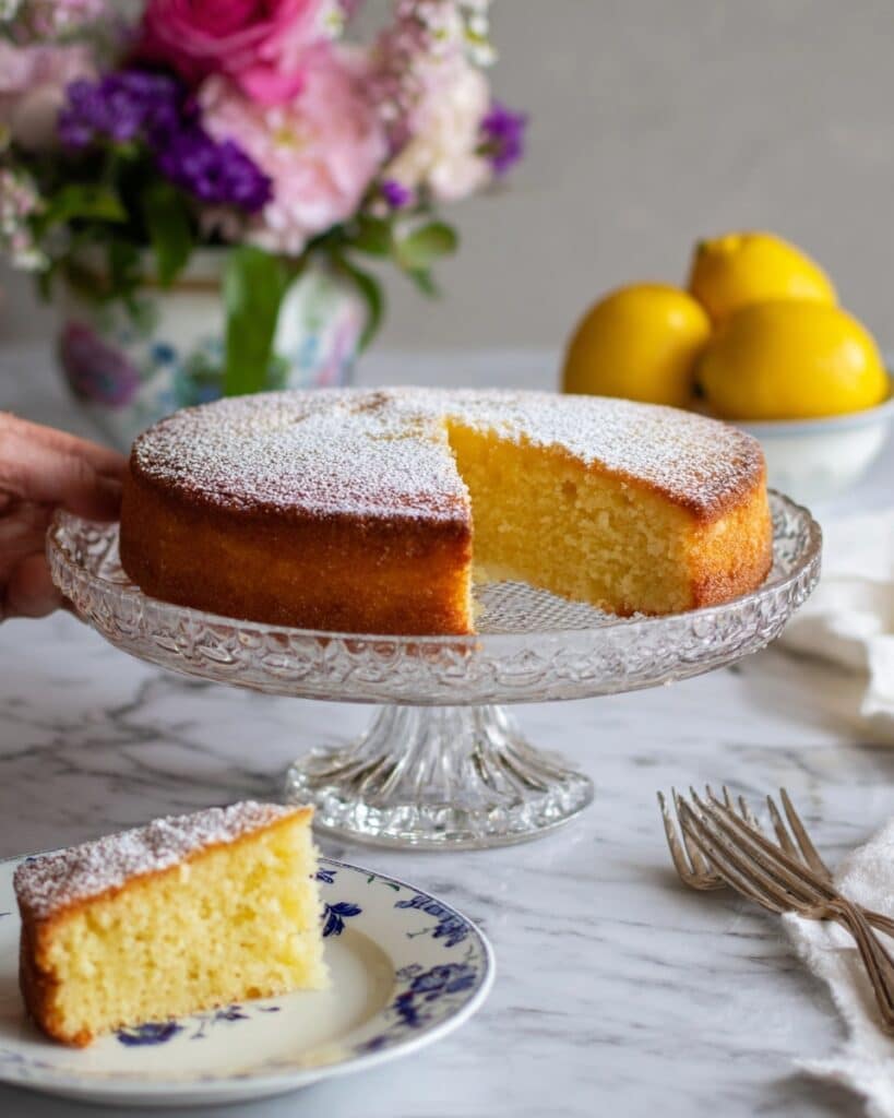 Easy One Bowl Lemon Olive Oil Cake Recipe