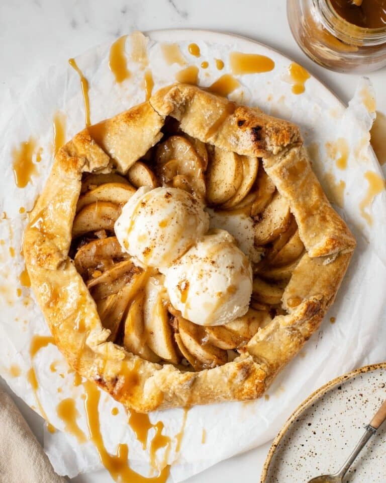 Vegan Salted Caramel Apple Galette Recipe
