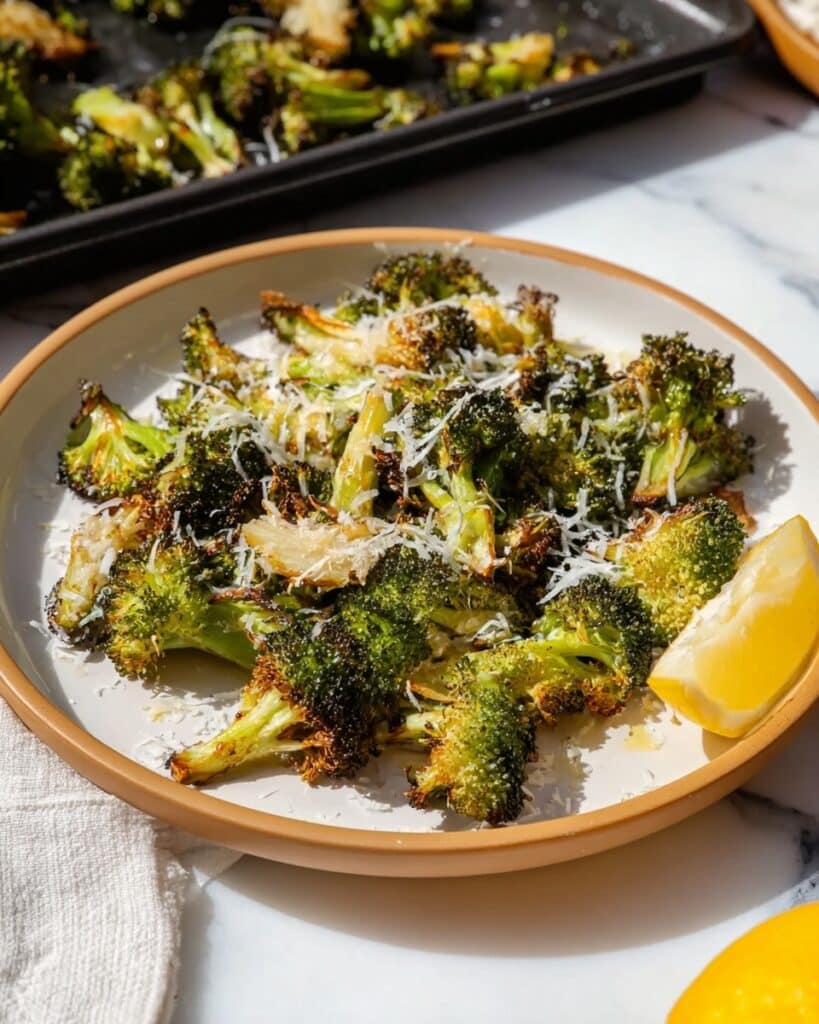 Roasted Frozen Broccoli with Parmesan and Lemon Recipe