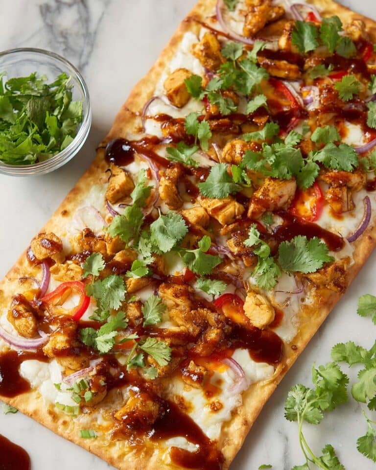 Loaded BBQ Chicken Flatbread Pizza Recipe