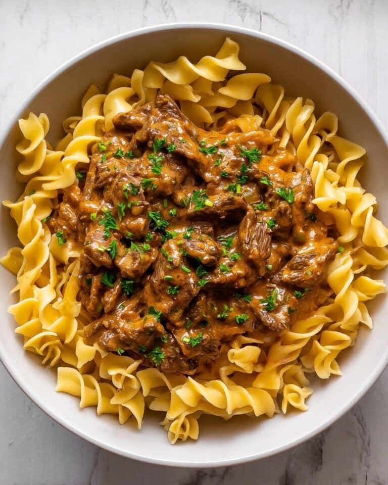 Creamy Beef and Mushroom Stroganoff Recipe