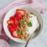Strawberry Yogurt Bowl with Coconut Granola Recipe