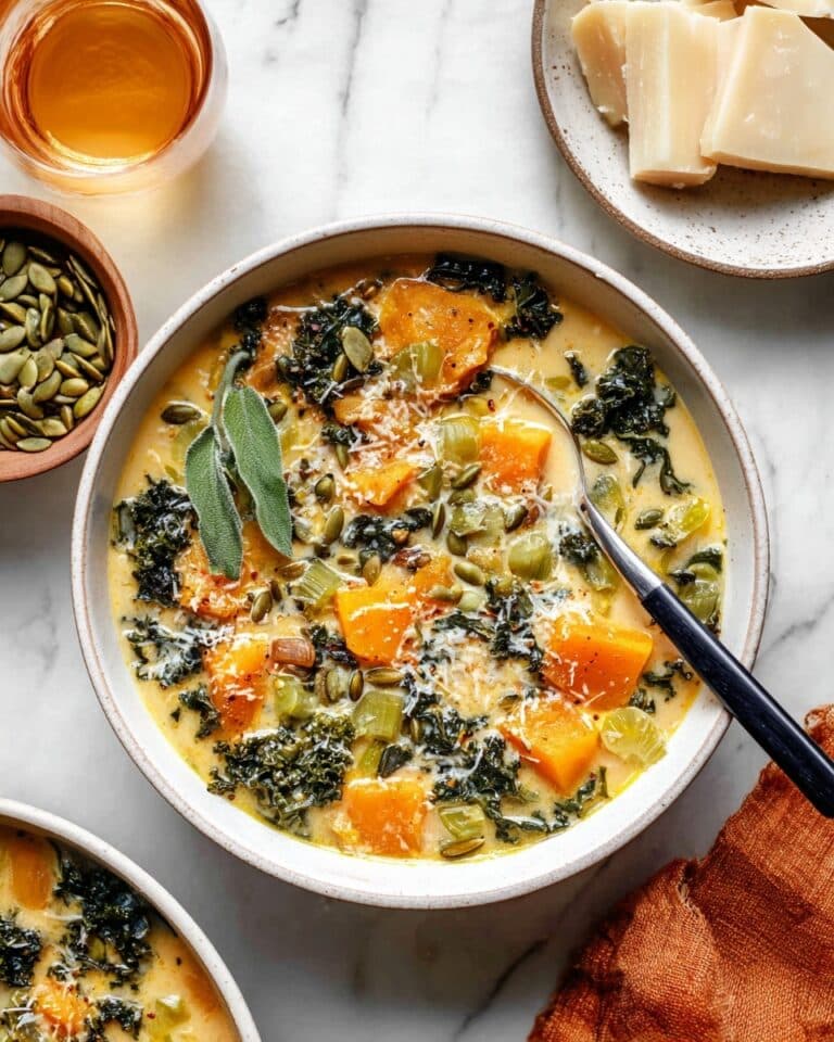 Butternut Squash, Kale, and White Bean Soup Recipe