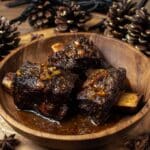 Balsamic Bourbon Short Ribs with Horseradish Cream Recipe