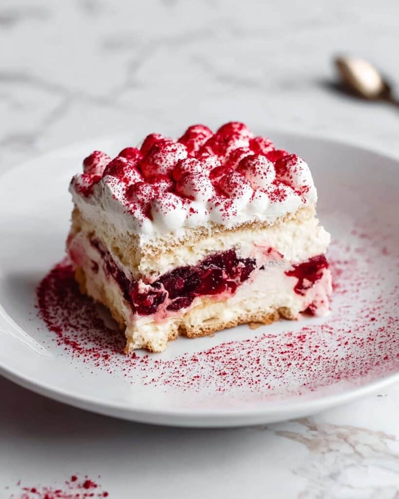 Cherry Almond Tiramisu Recipe