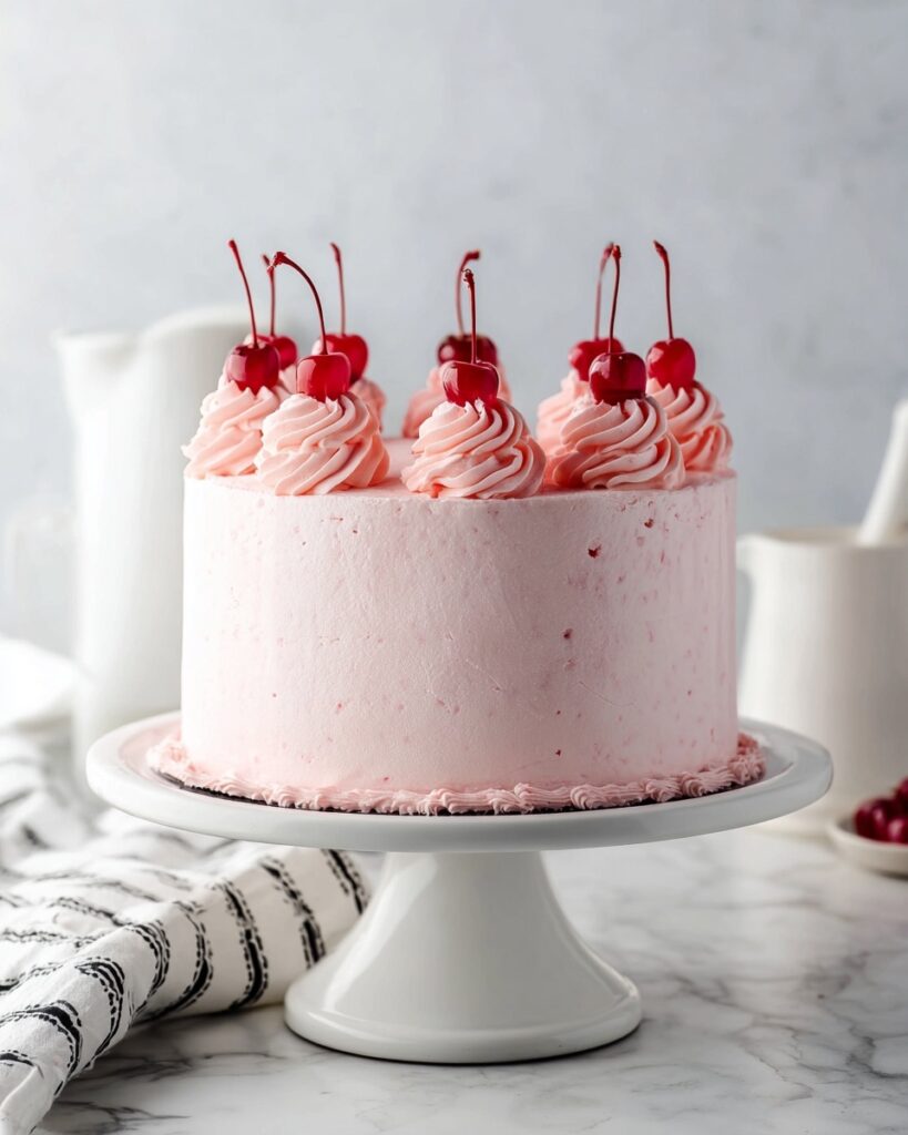 Homemade Cherry Chip Cake Recipe