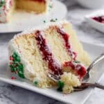 Sparkling Cranberry White Chocolate Cake Recipe