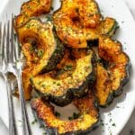 Parmesan Herb Roasted Acorn Squash Recipe