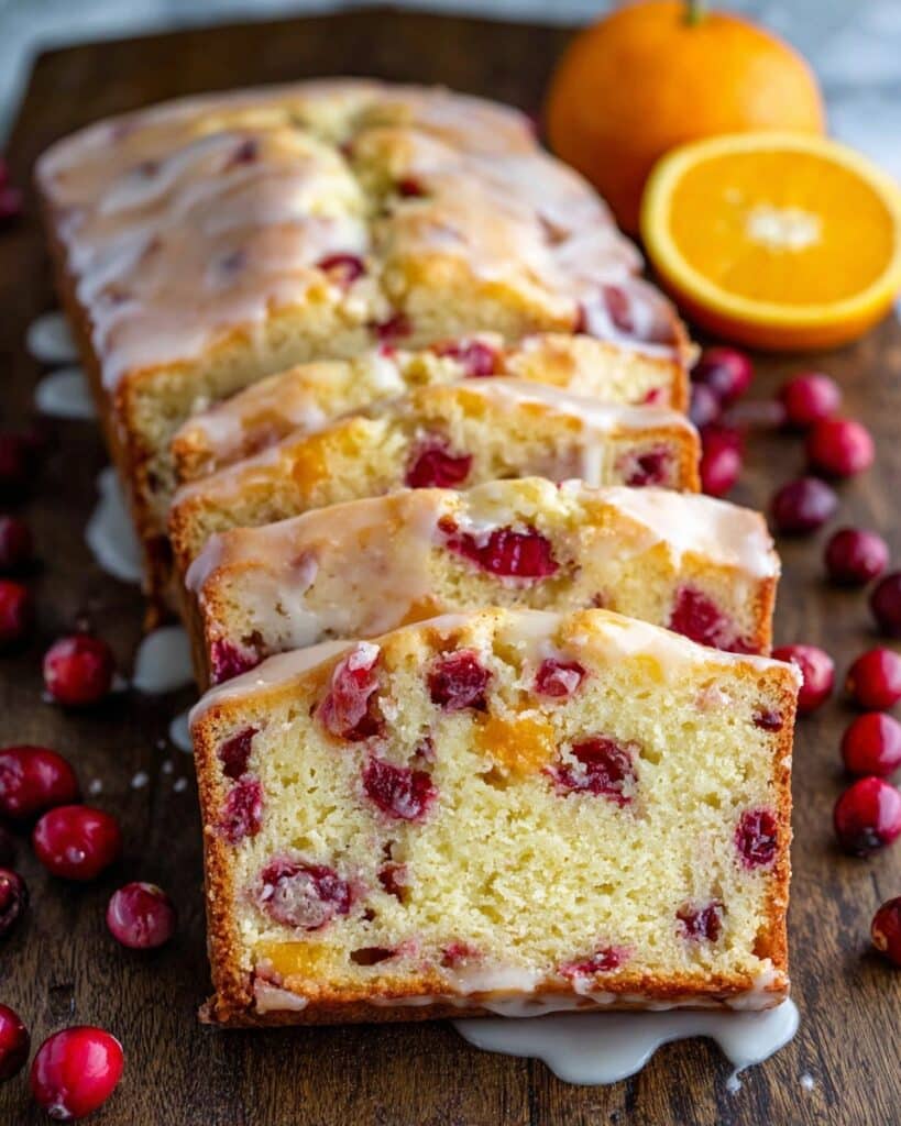 Cranberry Orange Bread with Orange Glaze Recipe