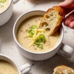 Roasted Garlic Cheddar Cauliflower Soup Recipe