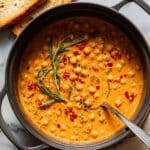 Simple Chickpea Soup with Rosemary and Garlic Recipe