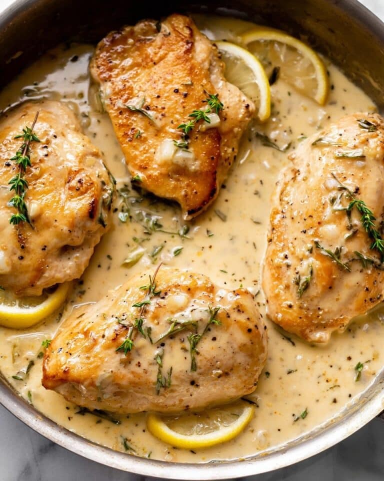 Creamy Lemon Thyme Chicken Recipe