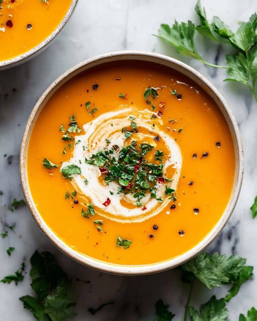 Easy Butternut Squash and Sweet Potato Soup Recipe