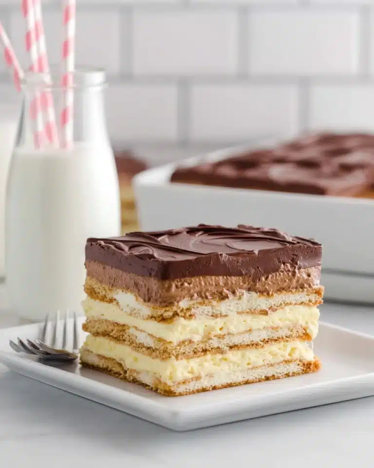 Chocolate Eclair Cake (No Bake, 6 Ingredients) Recipe