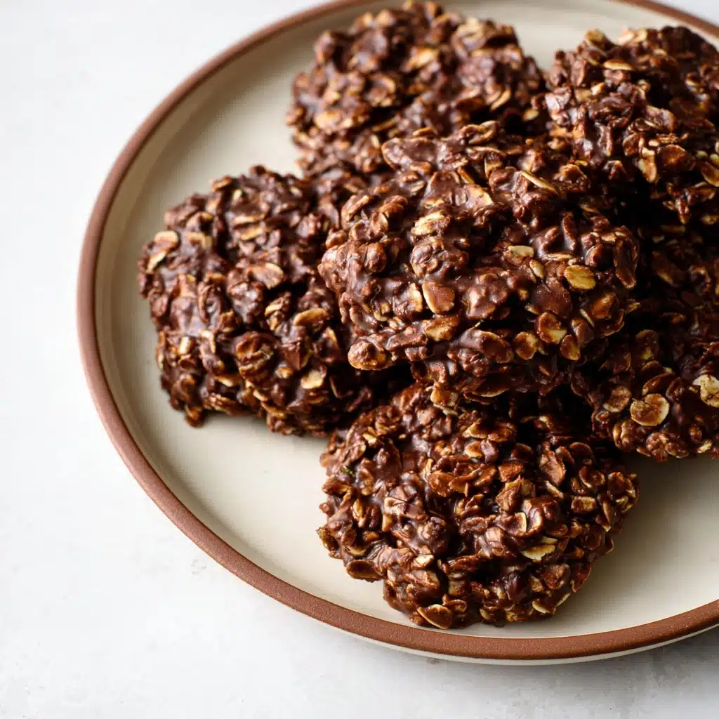 No-Bake Chocolate Oatmeal Cookies Recipe - Recipe Image
