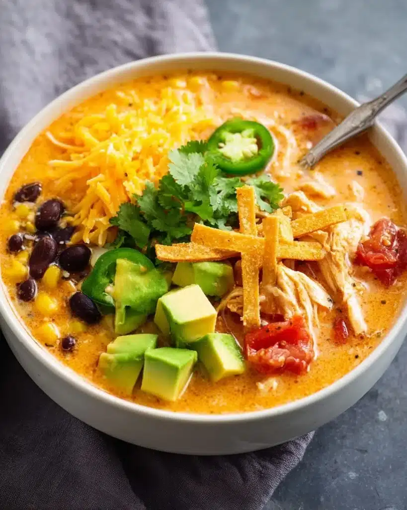 Creamy Chicken Tortilla Soup Recipe