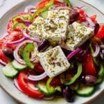 Greek Salad (Traditional Horiatiki Recipe) Recipe