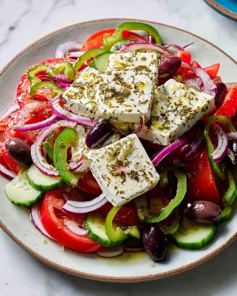 Greek Salad (Traditional Horiatiki Recipe) Recipe