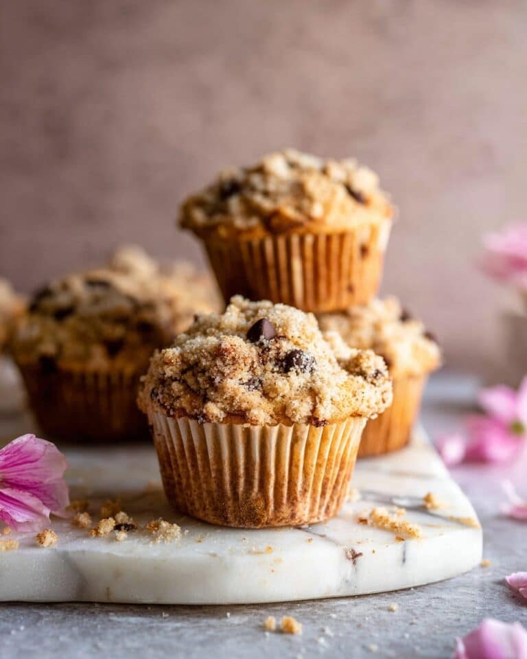 Better Than the Bakery Chocolate Chip Coffee Cake Muffins Recipe
