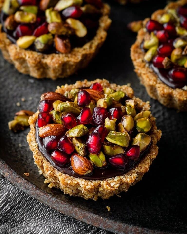 Pomegranate Pistachio Tarts (Gluten-Free, Vegan) Recipe