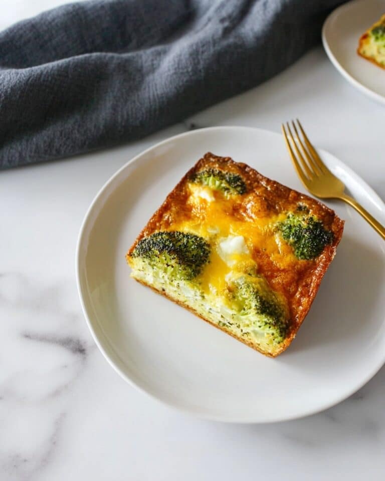 Easy Broccoli and Cheese Egg Bake Recipe