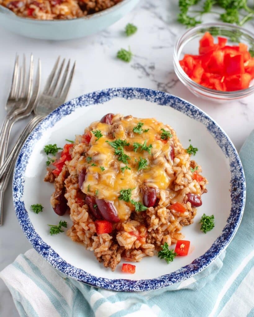 Beef Taco Skillet with Rice Recipe