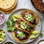 Vegan Slow Cooker Lentil Tacos Recipe