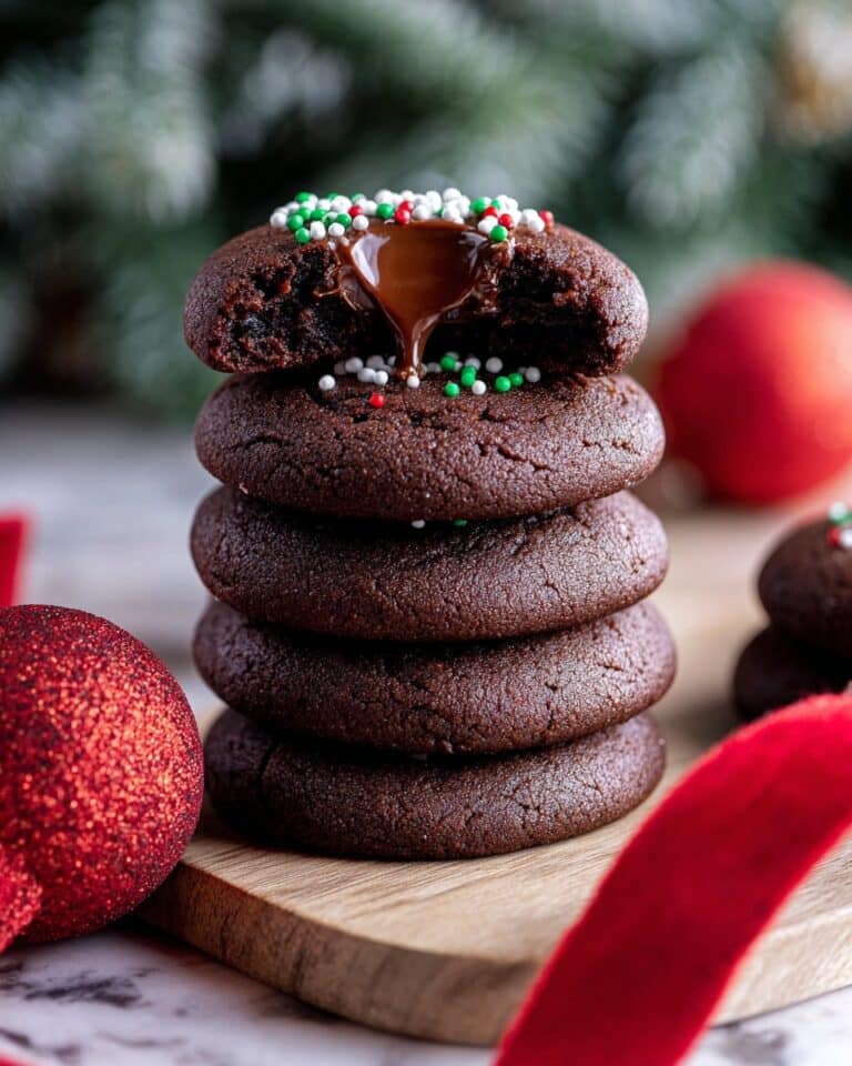 Chocolate Thumbprint Cookies with Creamy Ganache Recipe