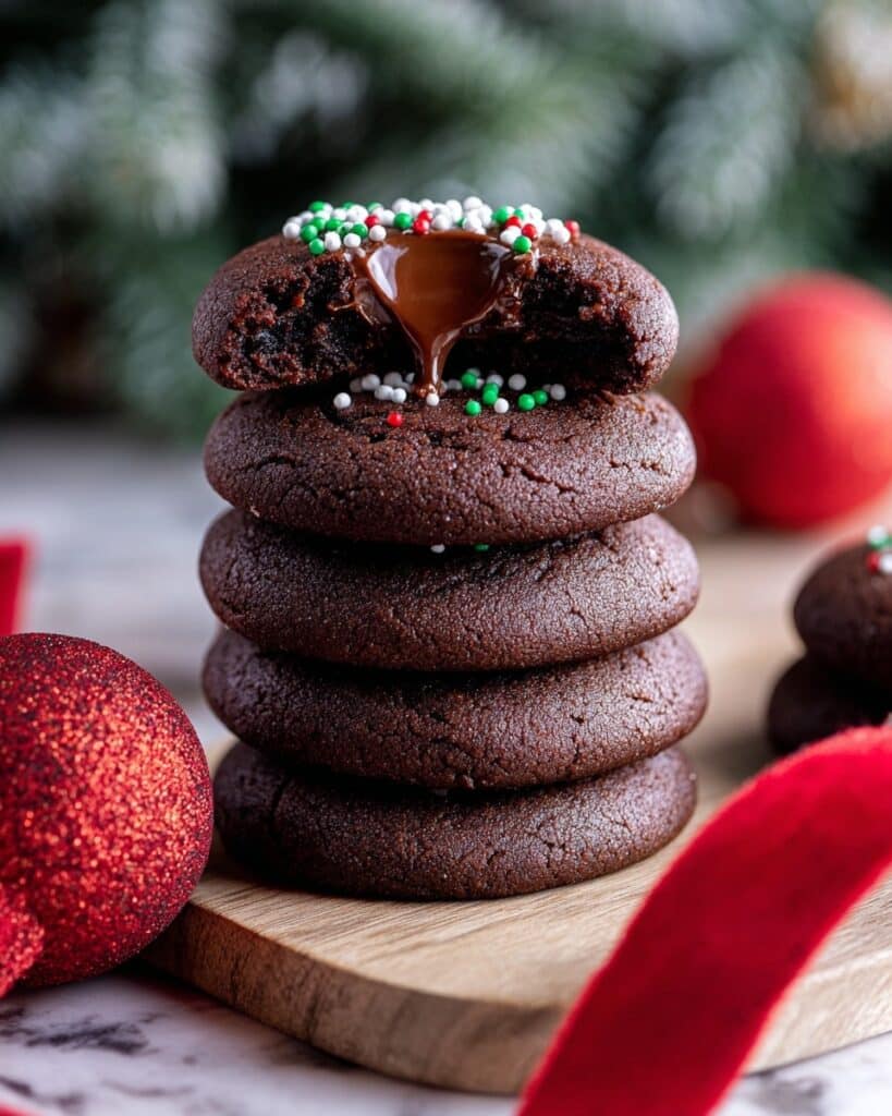 Chocolate Thumbprint Cookies with Creamy Ganache Recipe