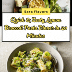 Easy 20 Minute Lemon-Broccoli Pasta Dinner Recipe
