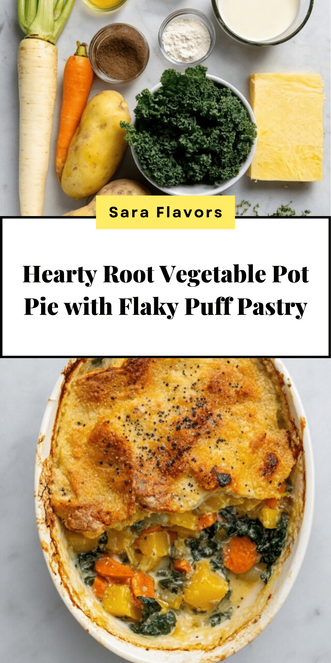 Root Vegetable Pot Pie with Puff Pastry: Cozy & Flavorful