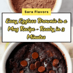 Brownie in a Mug (Eggless) Recipe