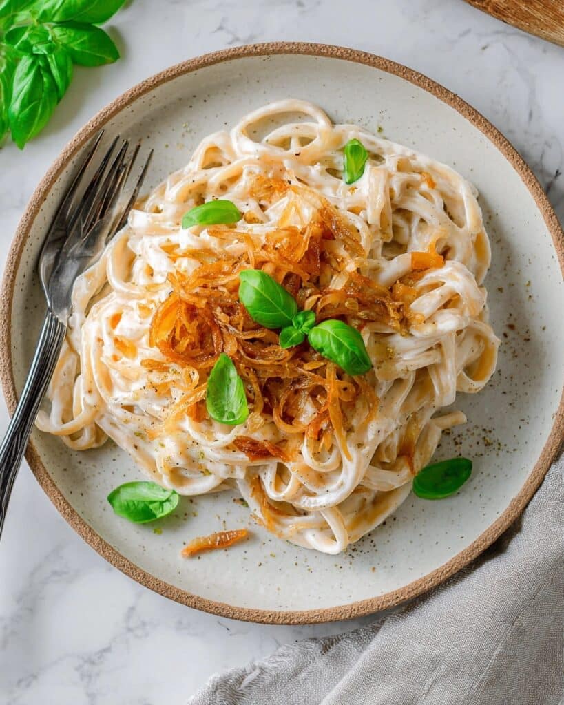 Creamy Caramelized Onion Pasta Recipe