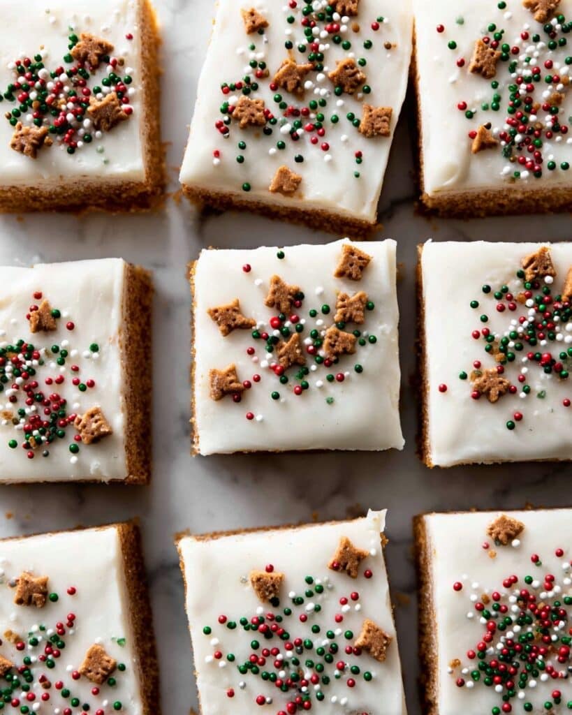 Gingerbread Cookie Bars with Cream Cheese Frosting Recipe