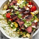 30-Minute Grilled Chimichurri Steak Bowl Recipe