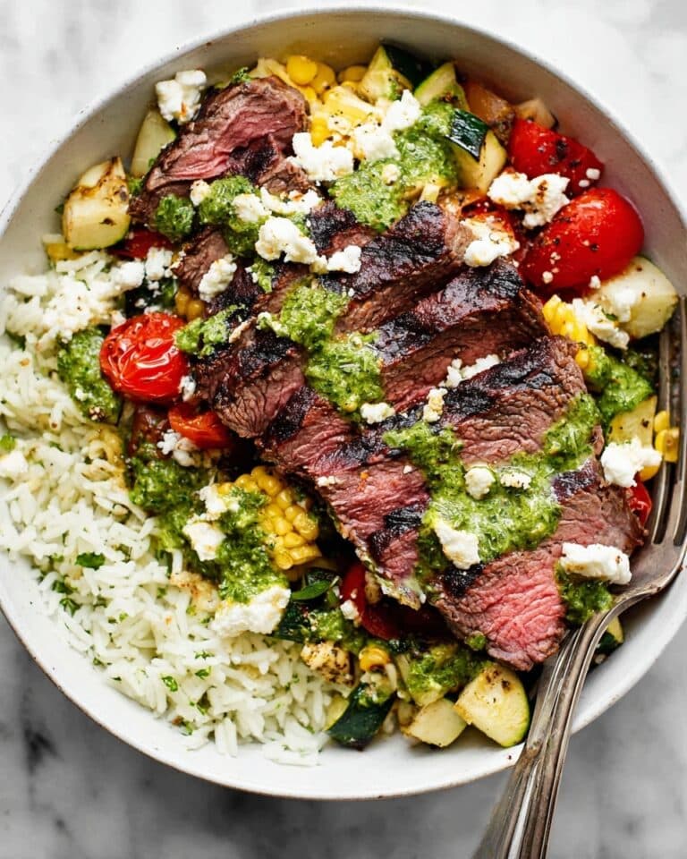 30-Minute Grilled Chimichurri Steak Bowl Recipe