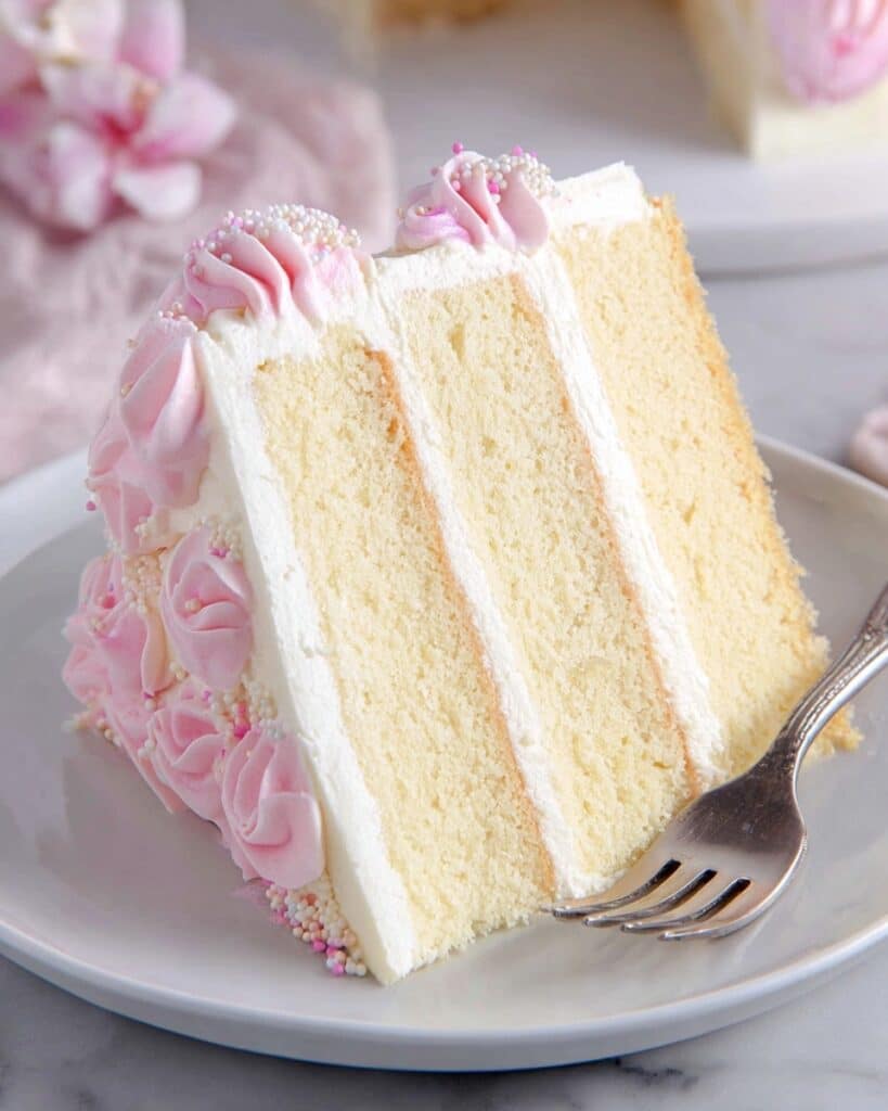 Moist Vanilla Cake Recipe With Easy Buttercream Recipe