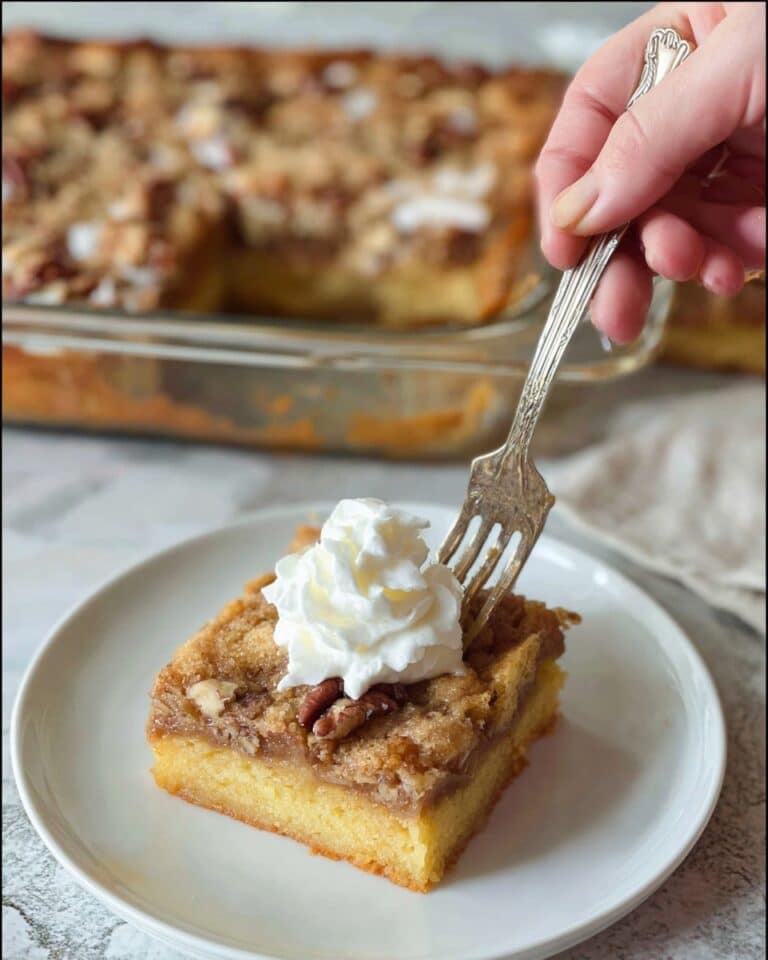Granny Pineapple Pecan Cake with Creamy Vanilla Icing Recipe
