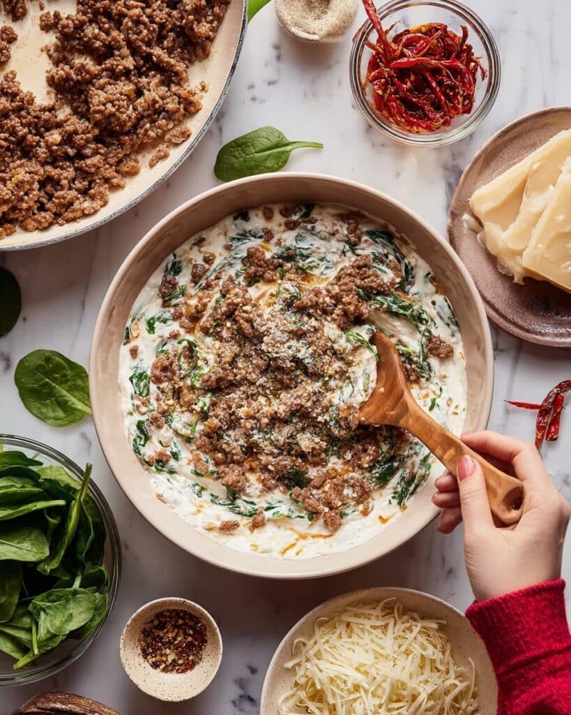 Marry Me Spicy Italian Sausage Dip Recipe