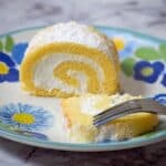 Lemon Cake Roll with Lemon Cream Cheese Filling Recipe