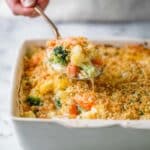 Vegetable Casserole with Velveeta and Ritz Cracker Topping Recipe