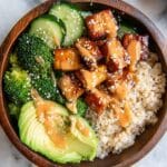 Bang Bang Salmon Bites with Spicy Mayo and Vegetable Rice Bowl Recipe