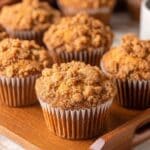 Gingerbread Muffins with Streusel Topping Recipe
