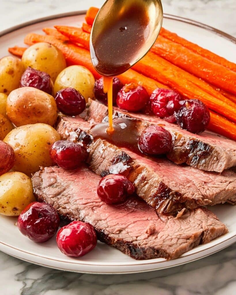 Cranberry Christmas Roast (Oven + Slow Cooker) Recipe