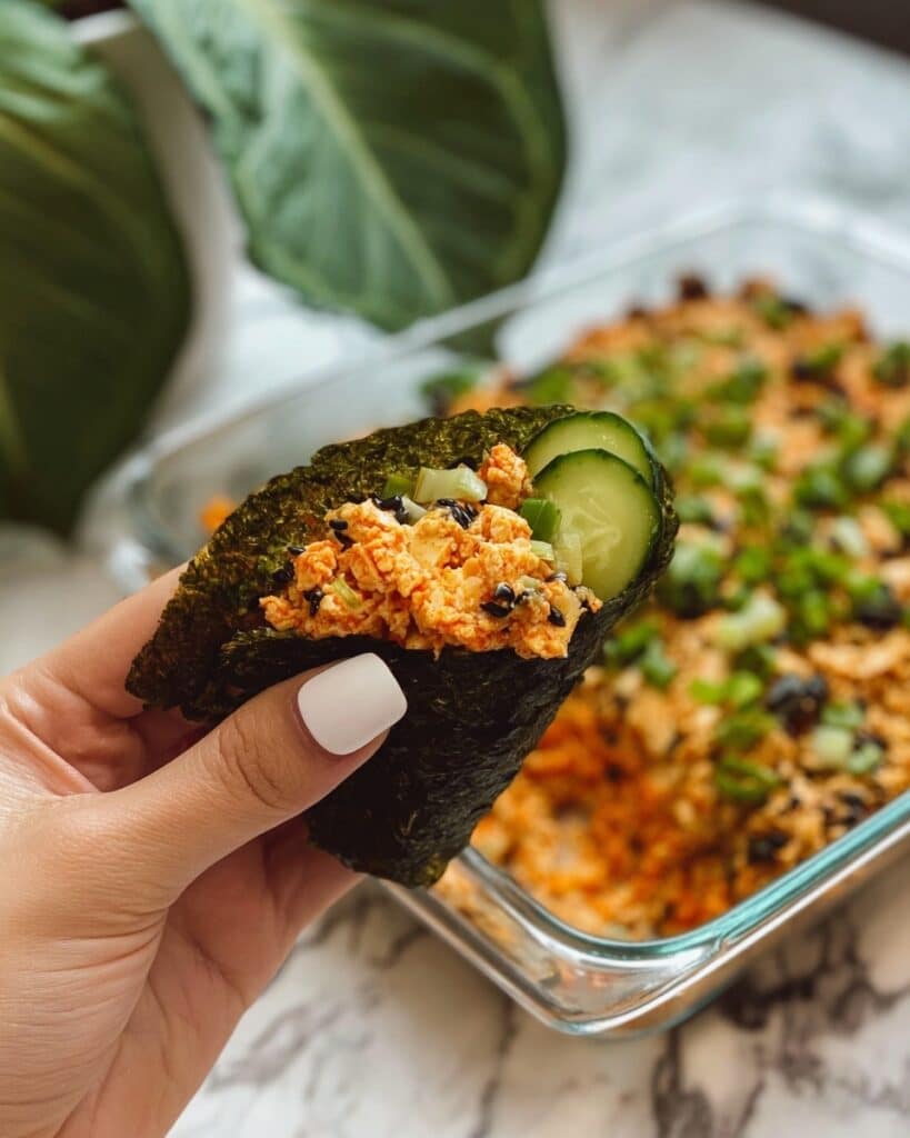 Spicy Salmon Sushi Bake Recipe