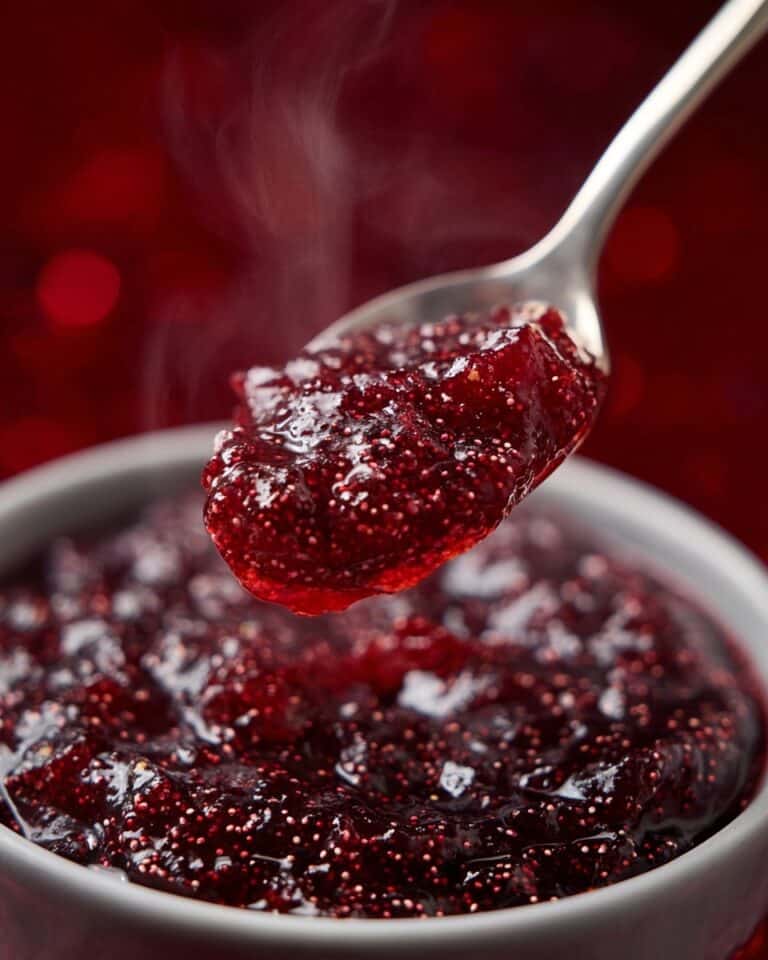 Christmas Cranberry Strawberry Spice Crockpot Jam Recipe
